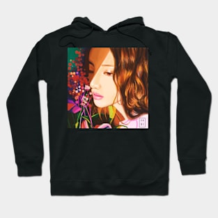 Divine Feminine Japanese Garden Portrait Hoodie